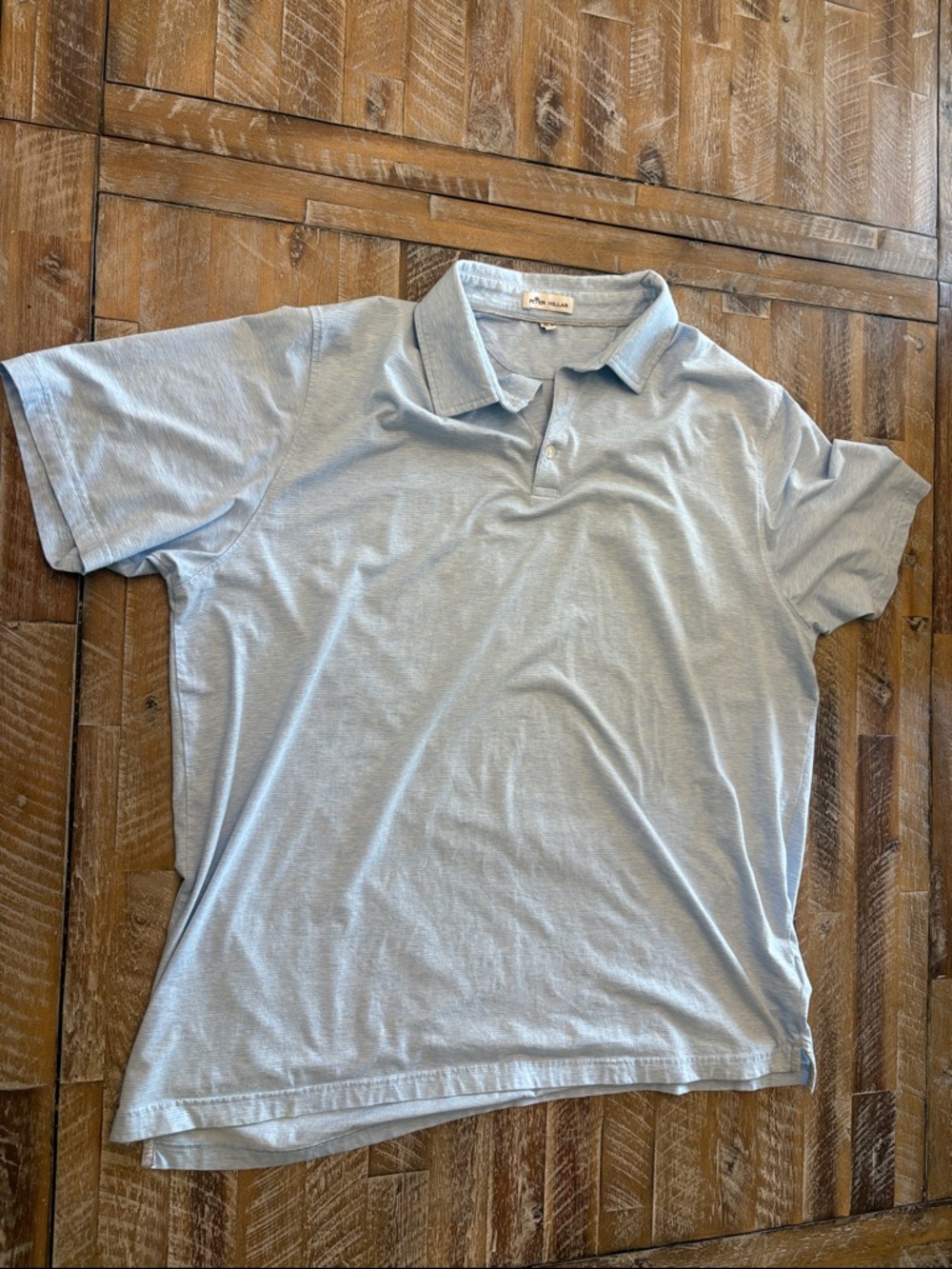 Peter Millar Light Blue Heather Polo Shirt